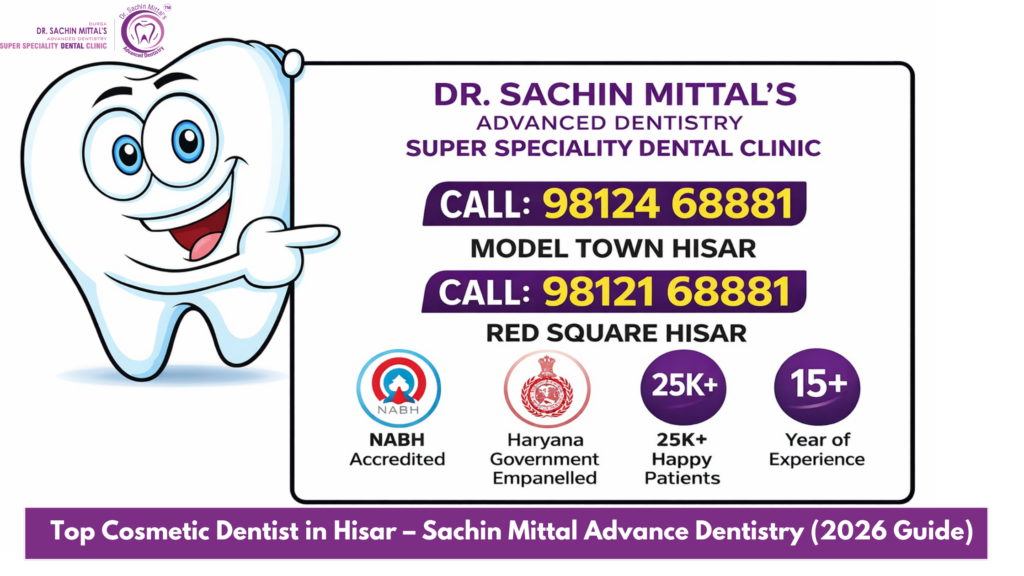 Top Cosmetic Dentist in Hisar – Sachin Mittal Advance Dentistry (2026 Guide)